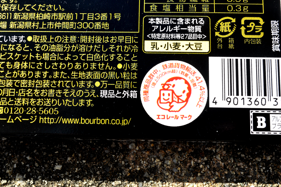 環境に負荷がかからない印エコレールマーク